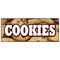 Signmission COOKIES BANNER SIGN fresh baked homemade chocolate chip oatmeal B-120 Cookies - alternate 1